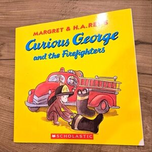 3/$15 Curious George & the Firefighters Summer Reading Childrens Book Scholastic